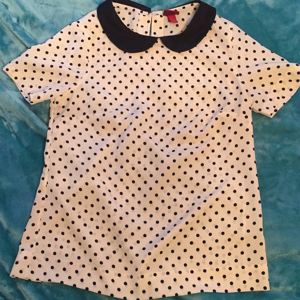 Merona polka dot blouse (size XS)